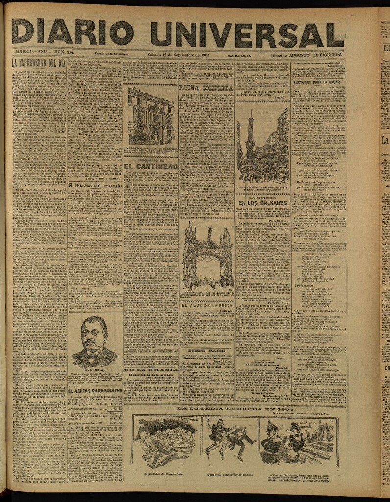 Miniatura de Diario Universal del 12 de septiembre de 1903, edición de tarde