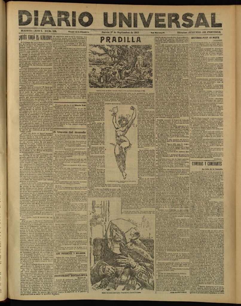 Miniatura de Diario Universal del 17 de septiembre de 1903, edición de tarde