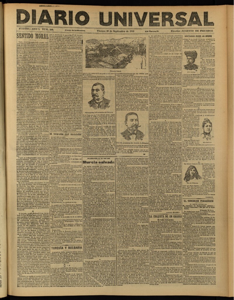 Miniatura de Diario Universal del 18 de septiembre de 1903, edición de noche