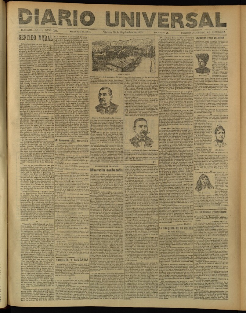 Miniatura de Diario Universal del 18 de septiembre de 1903, edición de tarde