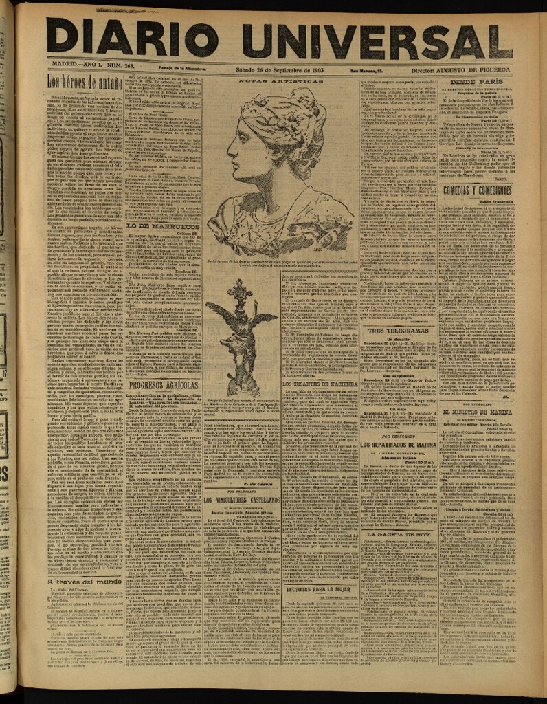 Miniatura de Diario Universal del 26 de septiembre de 1903, edición de tarde