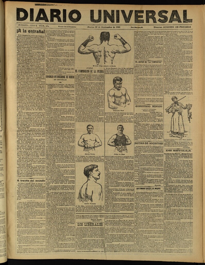 Miniatura de Diario Universal del 29 de septiembre de 1903, edición de tarde