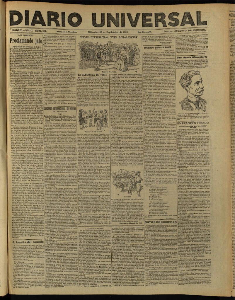 Miniatura de Diario Universal del 30 de septiembre de 1903, edición de noche