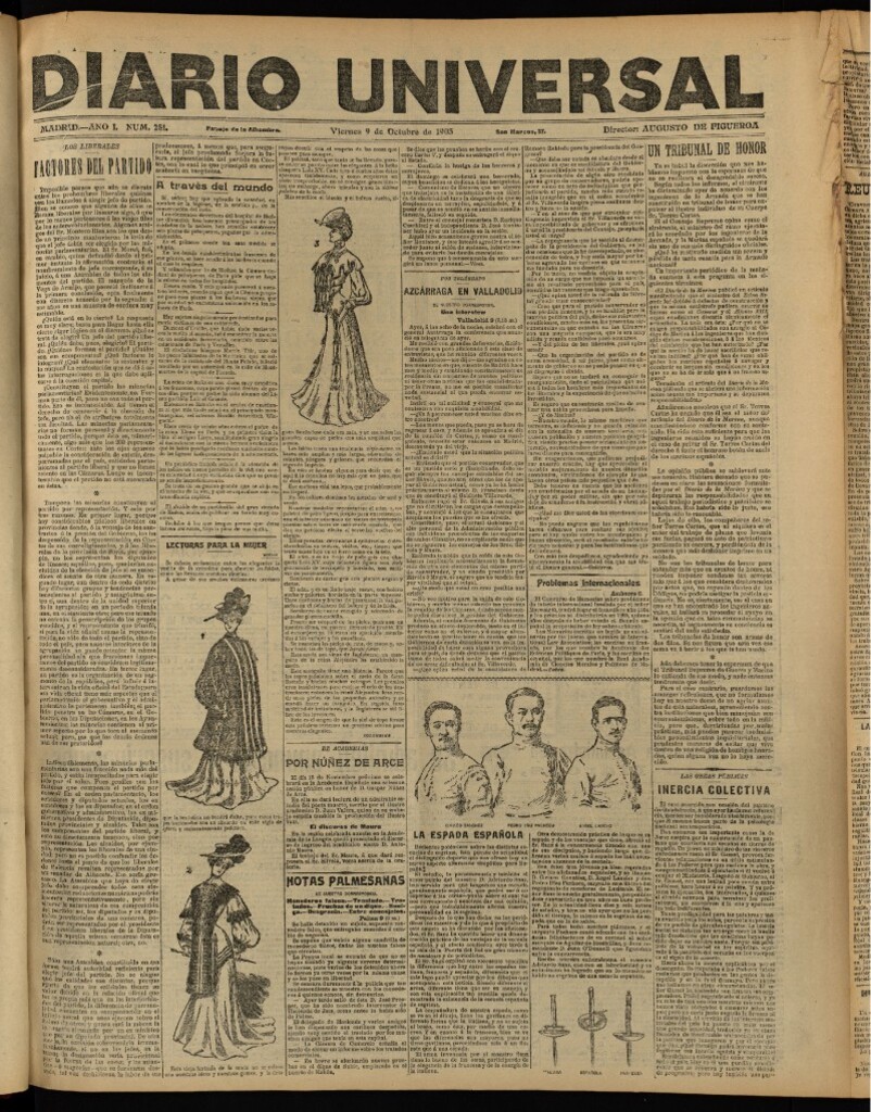Miniatura de Diario Universal del 9 de octubre de 1903, edición de noche