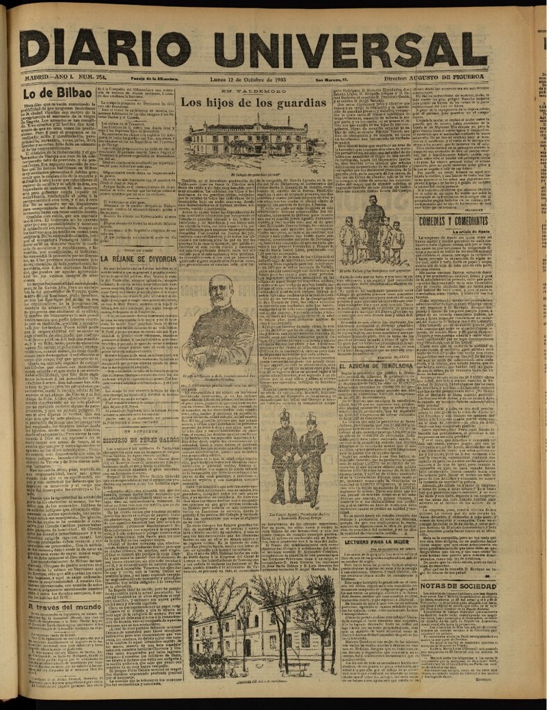 Miniatura de Diario Universal del 12 de octubre de 1903, edición de tarde