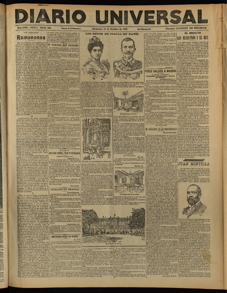 Miniatura de Diario Universal del 14 de octubre de 1903, edición de noche