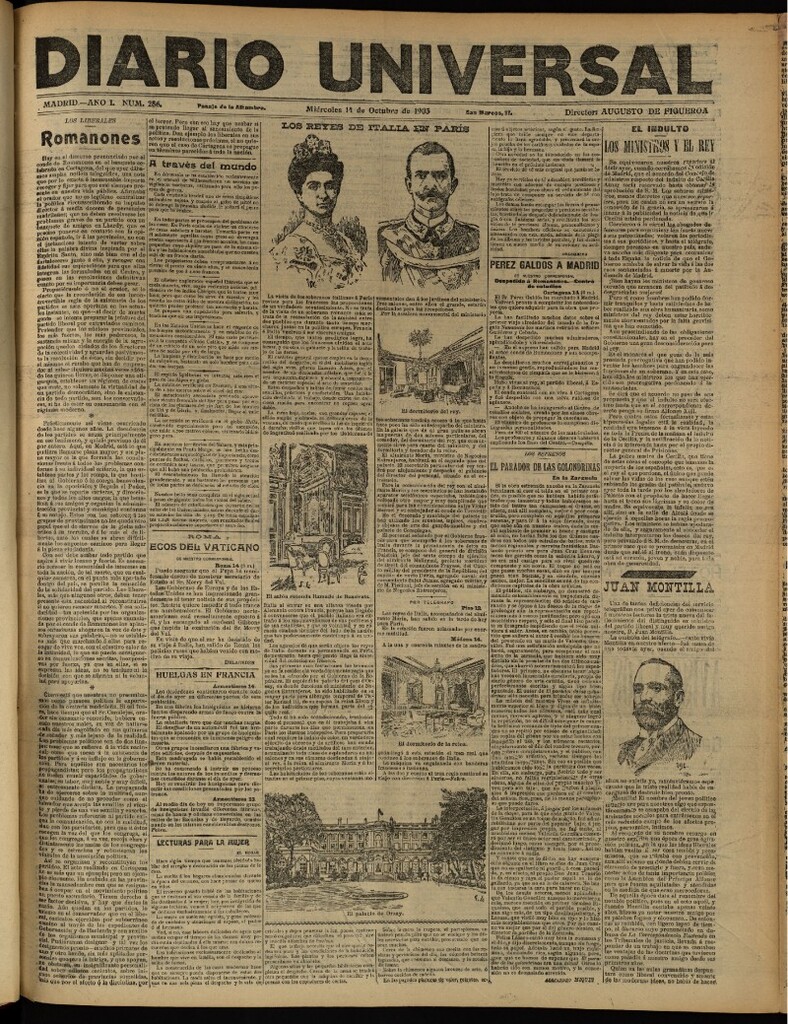 Miniatura de Diario Universal del 14 de octubre de 1903, edición de tarde