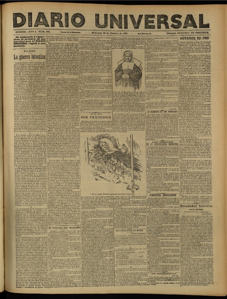 Miniatura de Diario Universal del 28 de octubre de 1903, edición de tarde