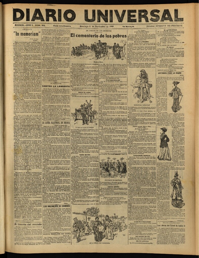 Miniatura de Diario Universal del 1 de noviembre de 1903, edición de noche