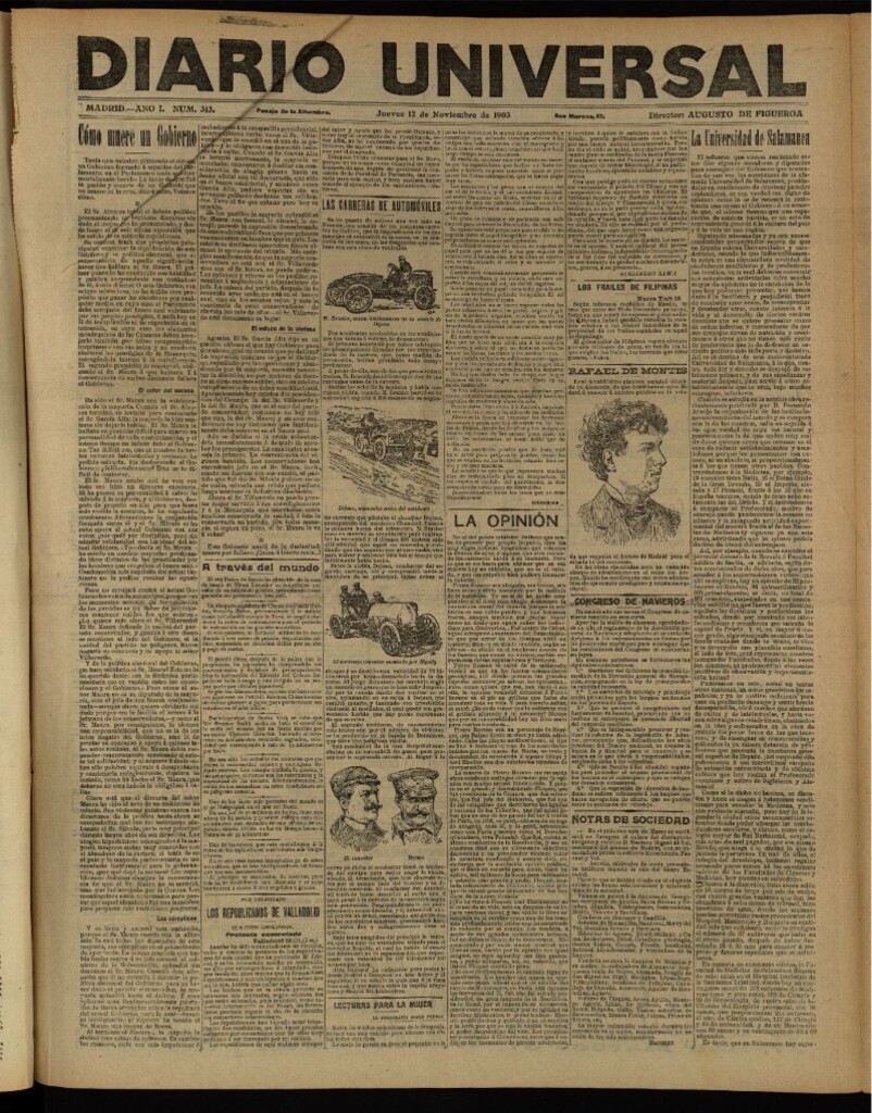 Miniatura de Diario Universal del 12 de noviembre de 1903, edición de tarde