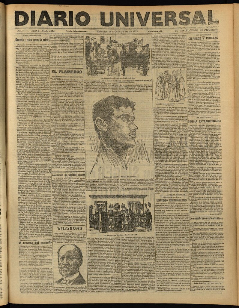 Miniatura de Diario Universal del 22 de noviembre de 1903, edición de noche