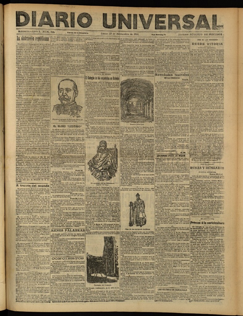 Miniatura de Diario Universal del 23 de noviembre de 1903, edición de tarde