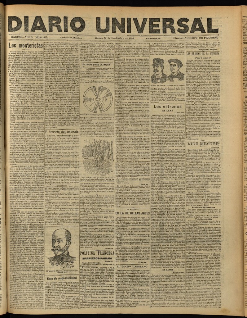 Miniatura de Diario Universal del 24 de noviembre de 1903, edición de noche