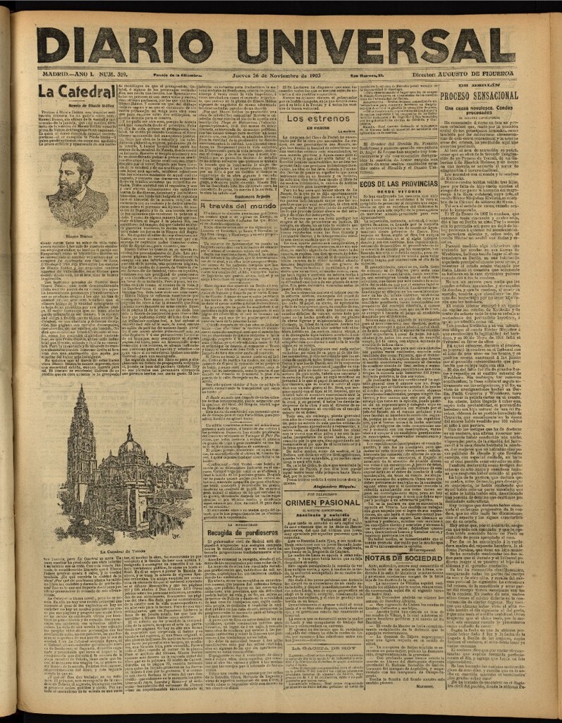 Miniatura de Diario Universal del 26 de noviembre de 1903, edición de noche