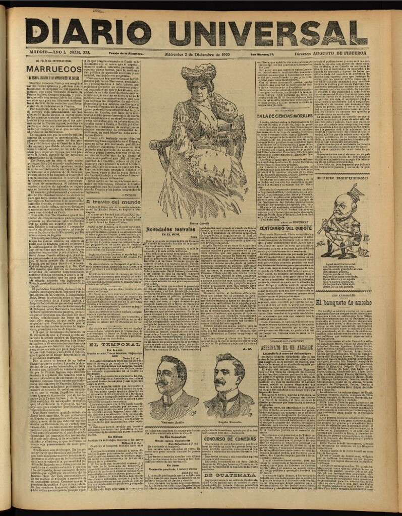 Miniatura de Diario Universal del 2 de diciembre de 1903, edición de noche