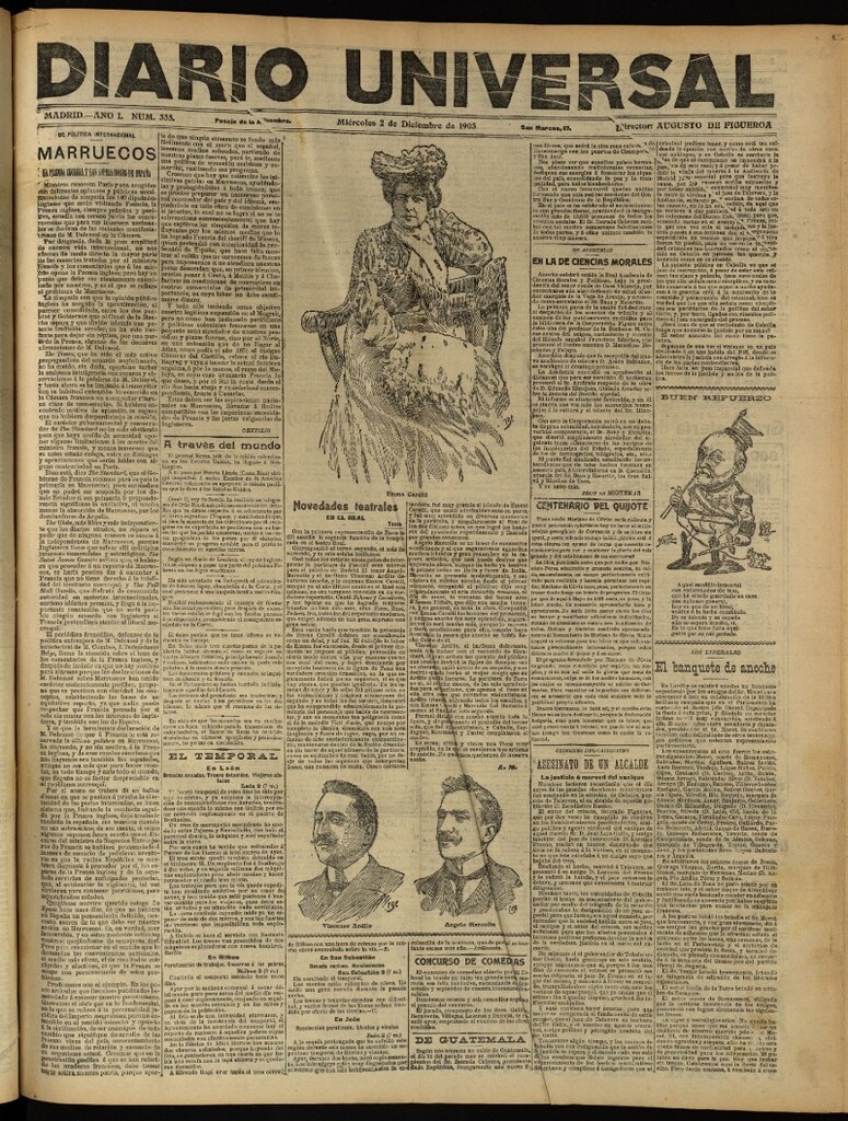 Miniatura de Diario Universal del 2 de diciembre de 1903, edición de tarde