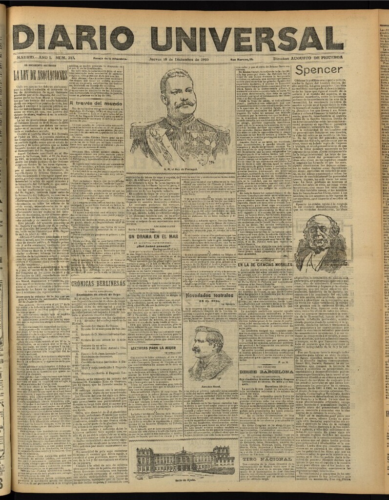 Miniatura de Diario Universal del 10 de diciembre de 1903, edición de noche