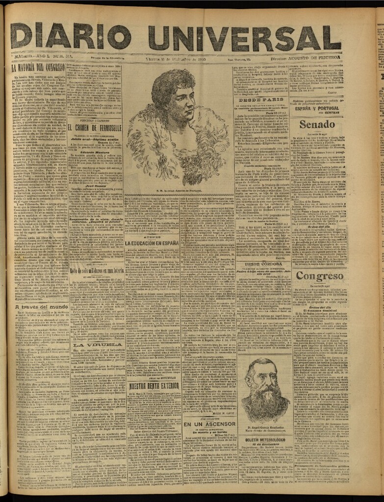Miniatura de Diario Universal del 11 de diciembre de 1903, edición de tarde