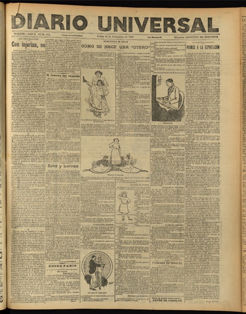 Miniatura de Diario Universal del 14 de diciembre de 1903, edición de noche