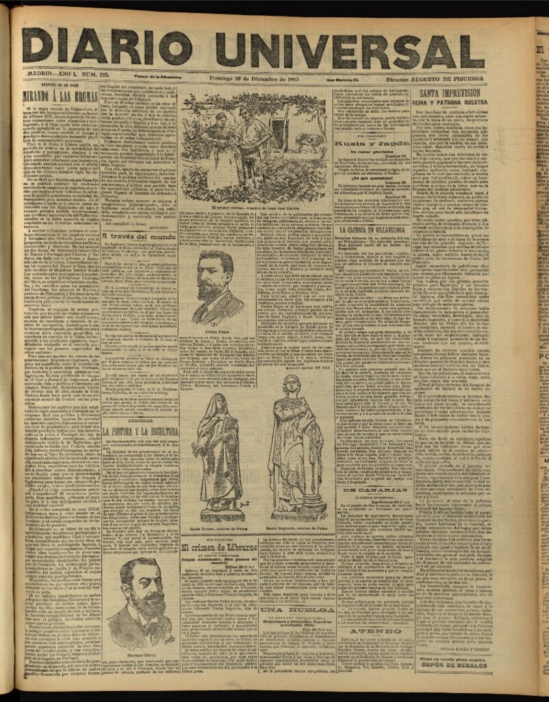 Miniatura de Diario Universal del 20 de diciembre de 1903, edición de noche
