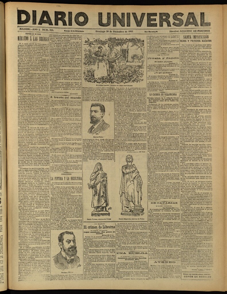 Miniatura de Diario Universal del 20 de diciembre de 1903, edición de tarde
