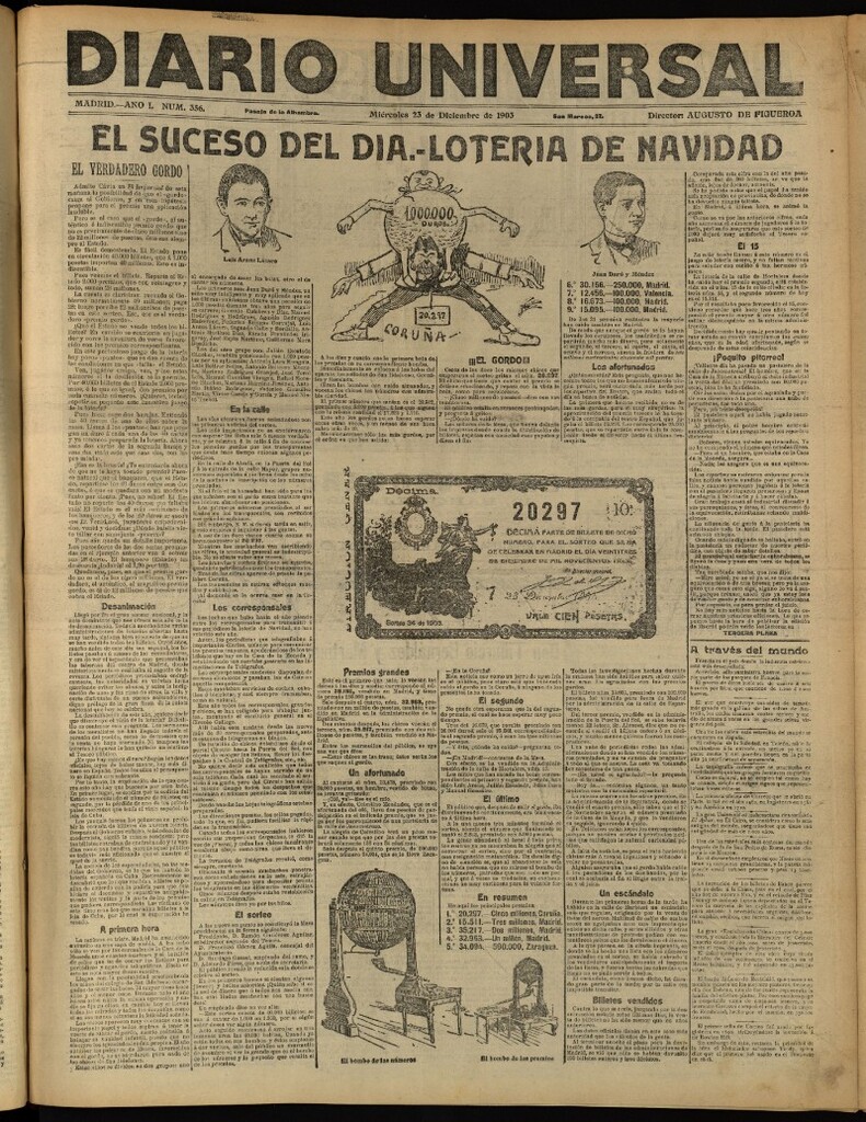 Miniatura de Diario Universal del 23 de diciembre de 1903, edición de tarde