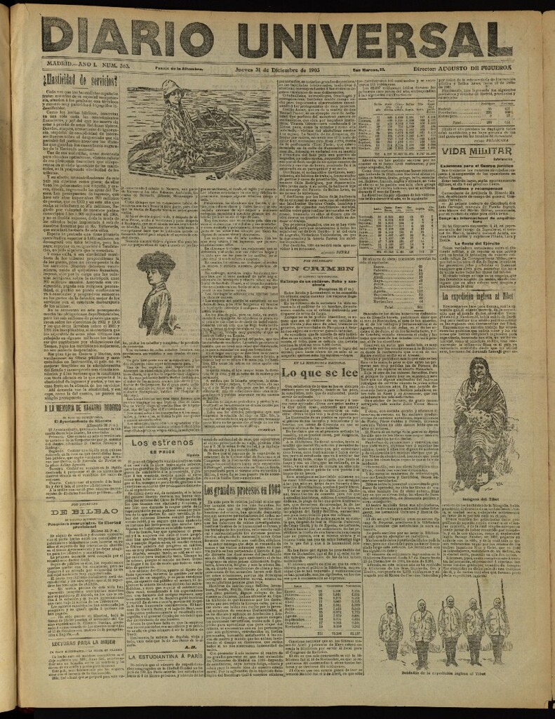 Miniatura de Diario Universal del 31 de diciembre de 1903, edición de tarde
