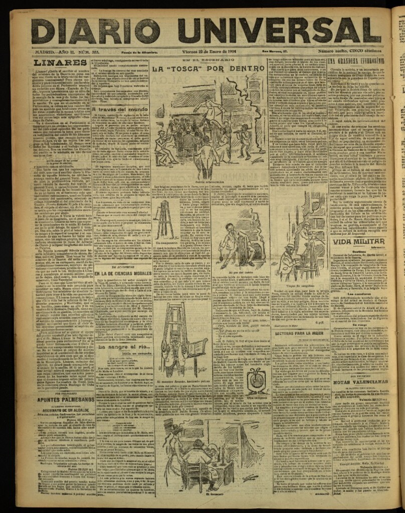 Miniatura de Diario Universal del 22 de enero de 1904, edición de noche