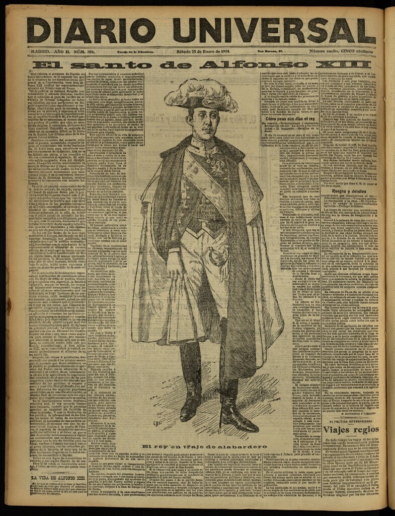 Miniatura de Diario Universal del 23 de enero de 1904, edición de noche