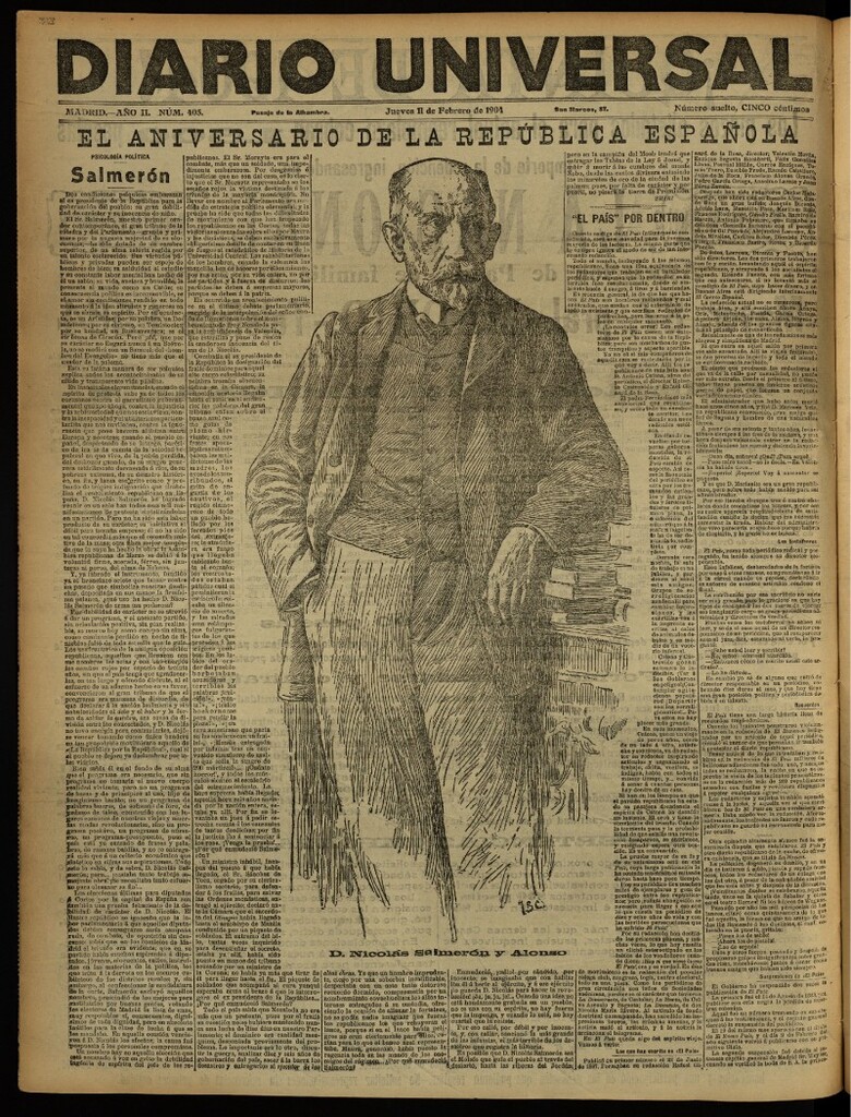 Miniatura de Diario Universal del 11 de febrero de 1904, edición de noche
