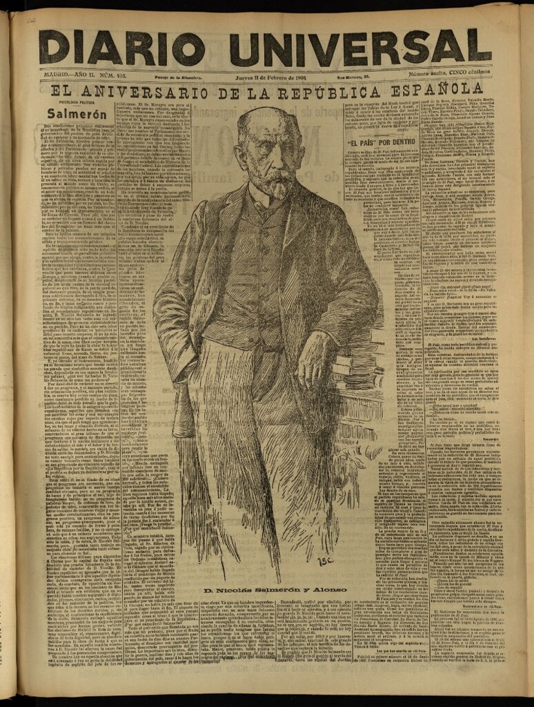 Miniatura de Diario Universal del 11 de febrero de 1904, edición de tarde