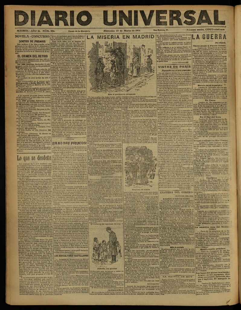 Miniatura de Diario Universal del 23 de marzo de 1904, edición de noche