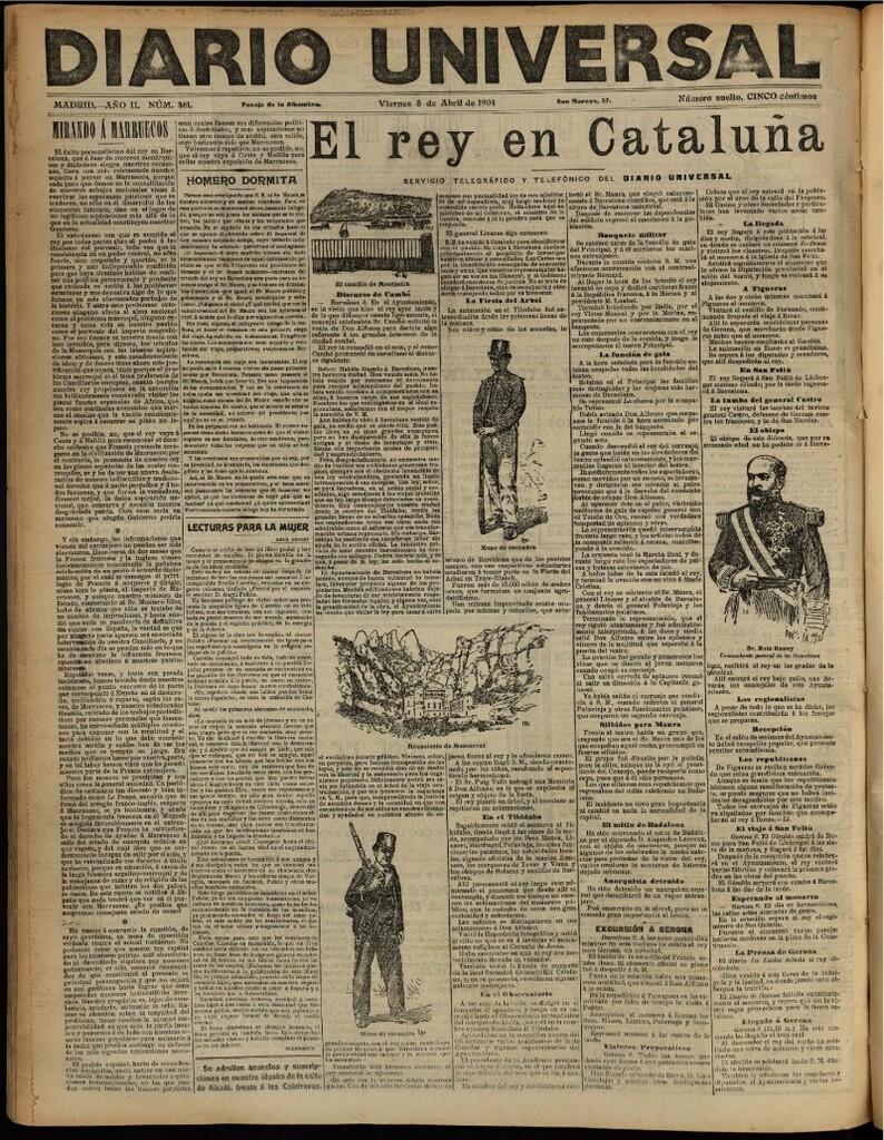 Miniatura de Diario Universal del 8 de abril de 1904, edición de noche