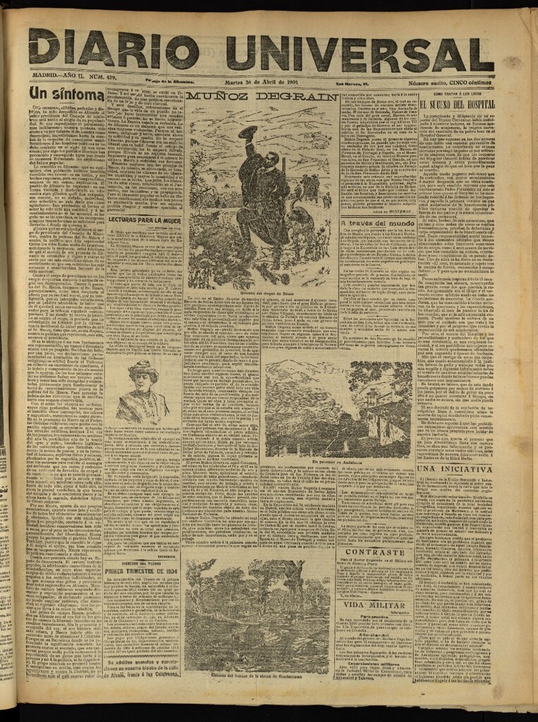 Miniatura de Diario Universal del 26 de abril de 1904, edición de tarde