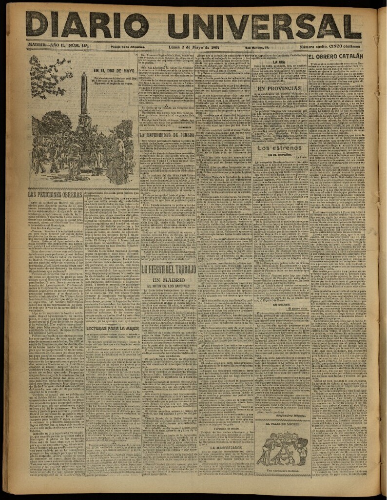 Miniatura de Diario Universal del 2 de mayo de 1904, edición de noche