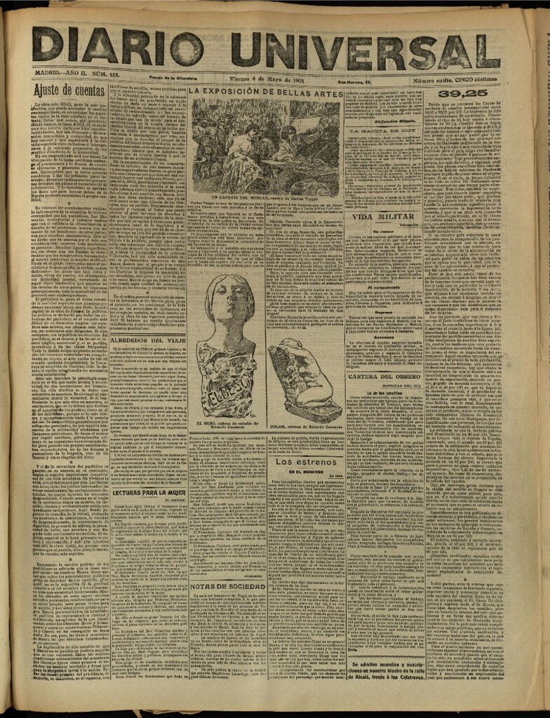 Miniatura de Diario Universal del 6 de mayo de 1904, edición de tarde