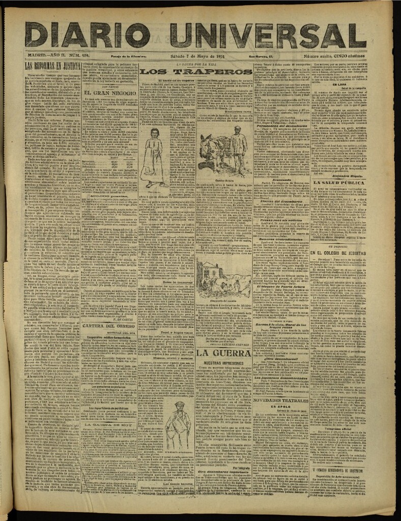 Miniatura de Diario Universal del 7 de mayo de 1904, edición de tarde