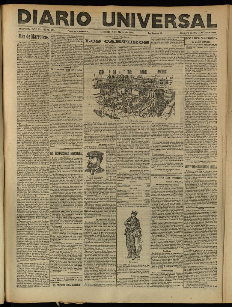 Miniatura de Diario Universal del 8 de mayo de 1904, edición de tarde