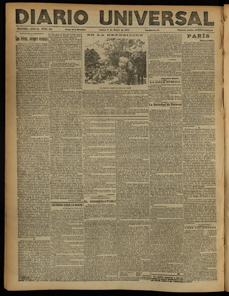 Miniatura de Diario Universal del 9 de mayo de 1904, edición de noche