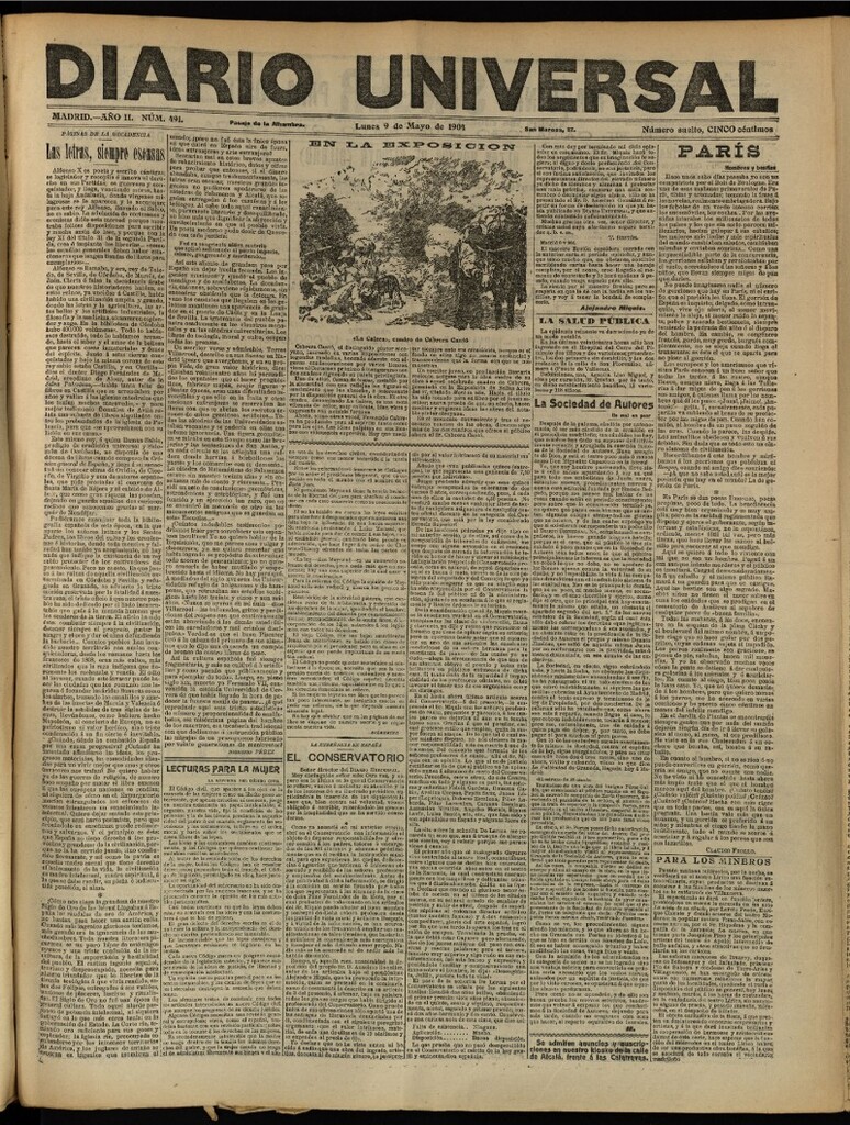 Miniatura de Diario Universal del 9 de mayo de 1904, edición de tarde