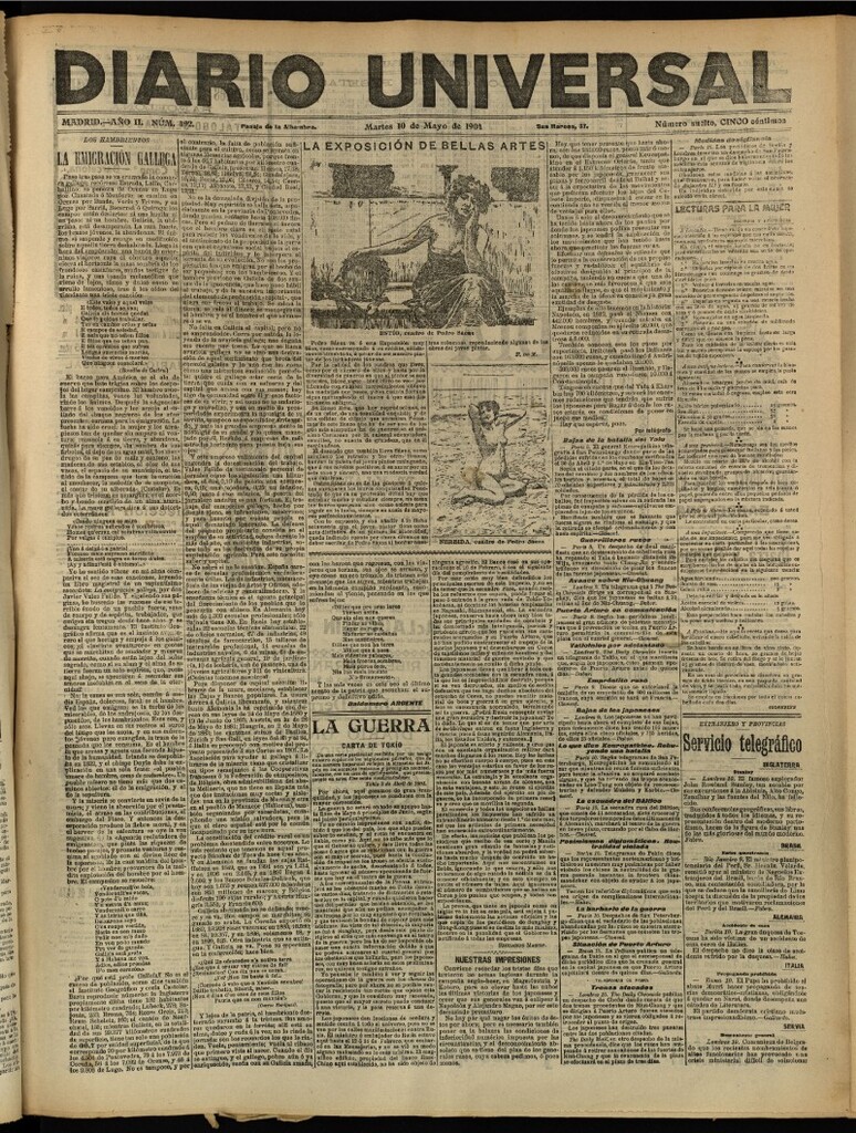 Miniatura de Diario Universal del 10 de mayo de 1904, edición de tarde