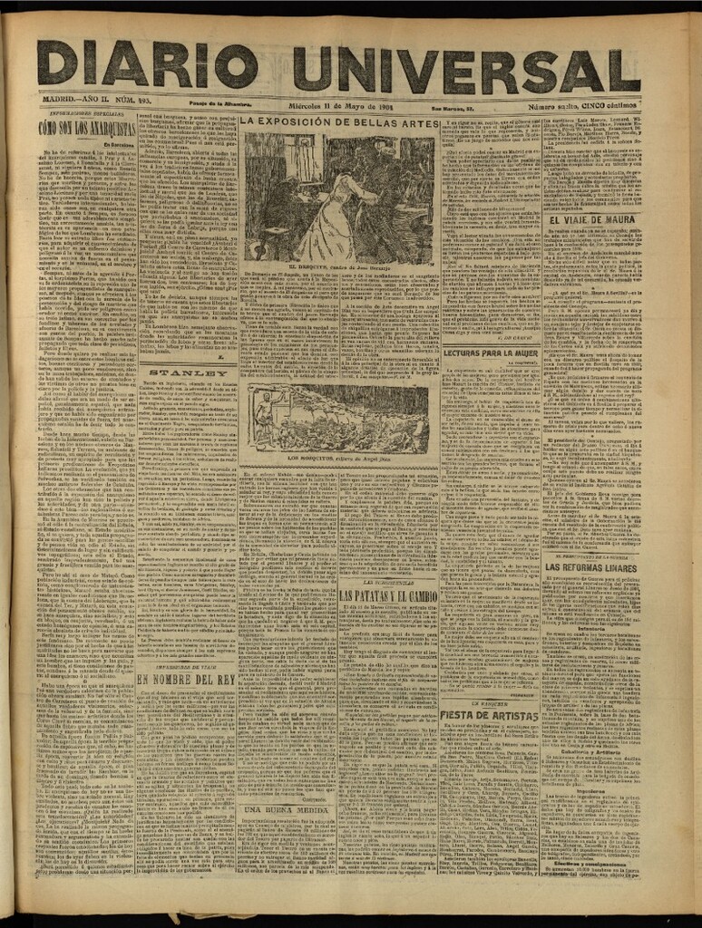 Miniatura de Diario Universal del 11 de mayo de 1904, edición de tarde