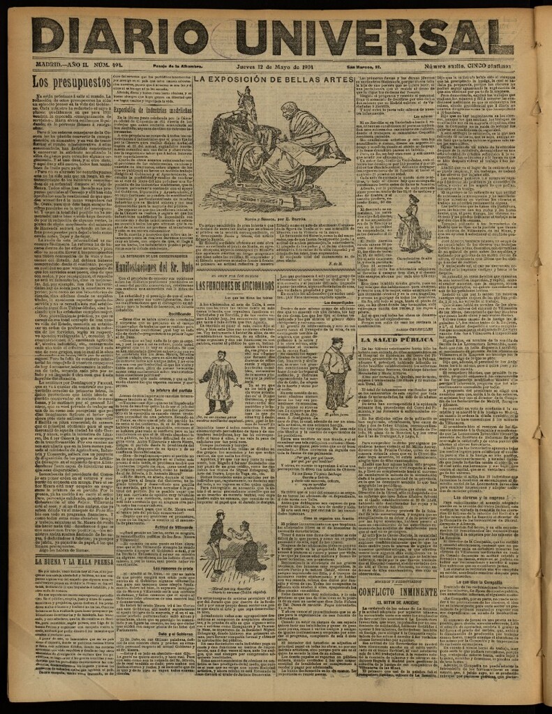 Miniatura de Diario Universal del 12 de mayo de 1904, edición de noche