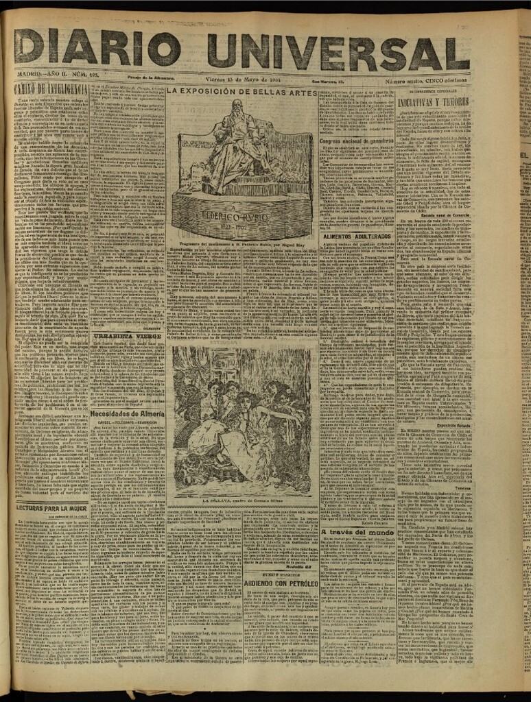 Miniatura de Diario Universal del 13 de mayo de 1904, edición de tarde