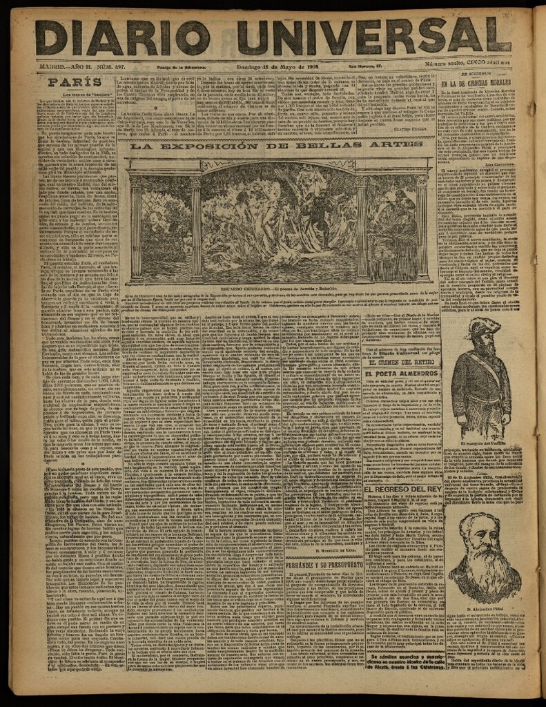 Miniatura de Diario Universal del 15 de mayo de 1904, edición de noche