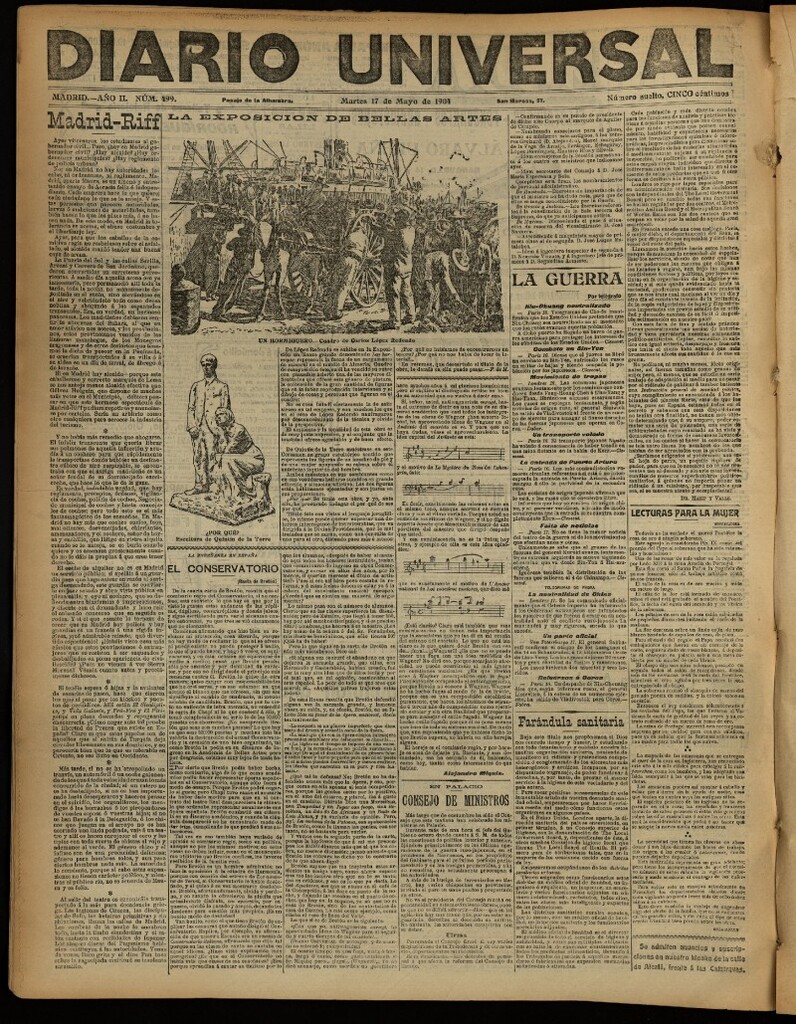 Miniatura de Diario Universal del 17 de mayo de 1904, edición de noche