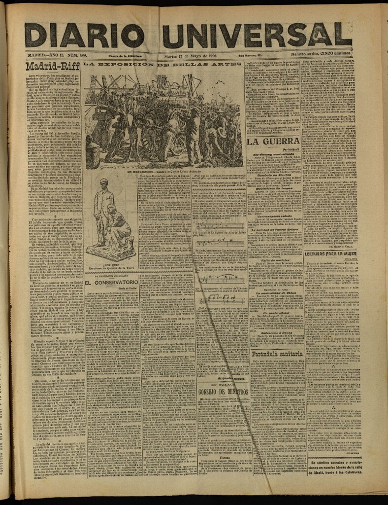 Miniatura de Diario Universal del 17 de mayo de 1904, edición de tarde