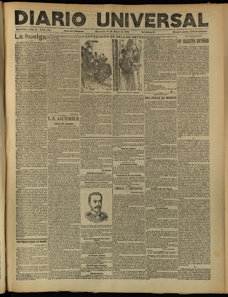Miniatura de Diario Universal del 18 de mayo de 1904, edición de tarde