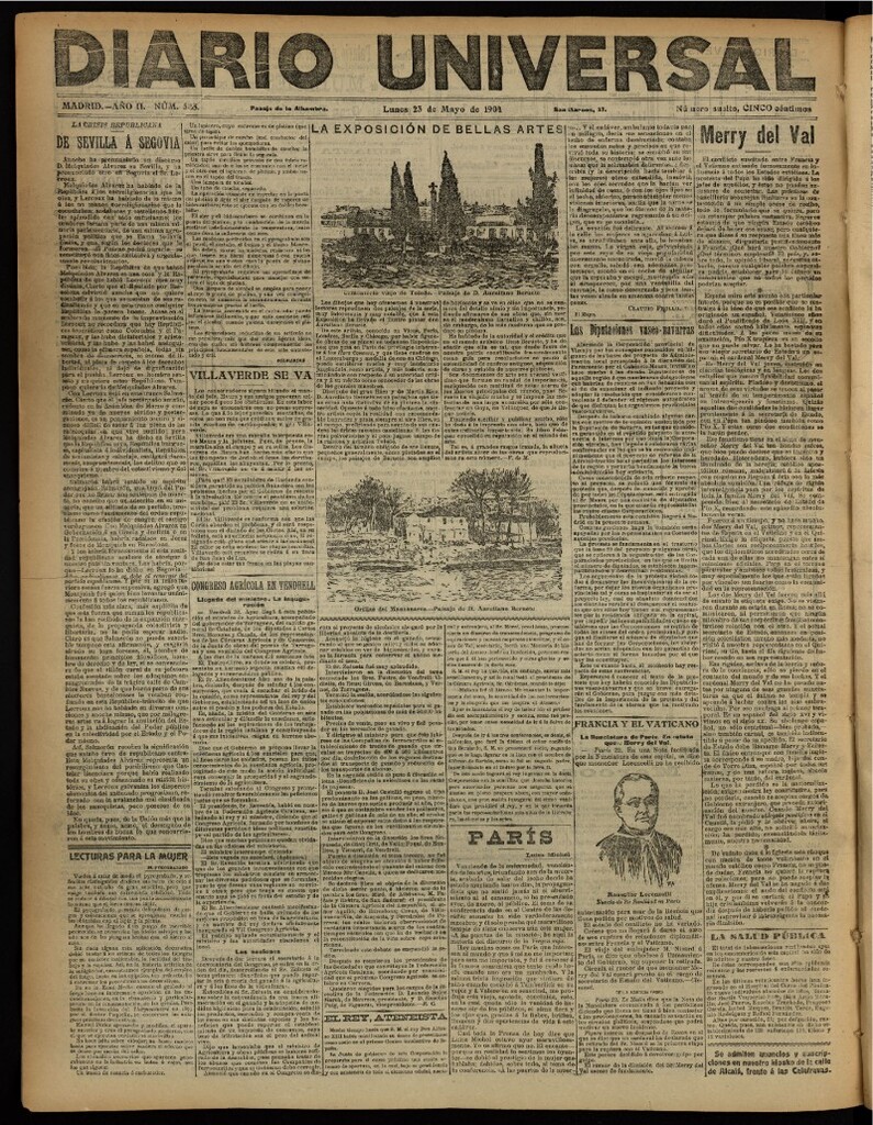 Miniatura de Diario Universal del 23 de mayo de 1904, edición de noche