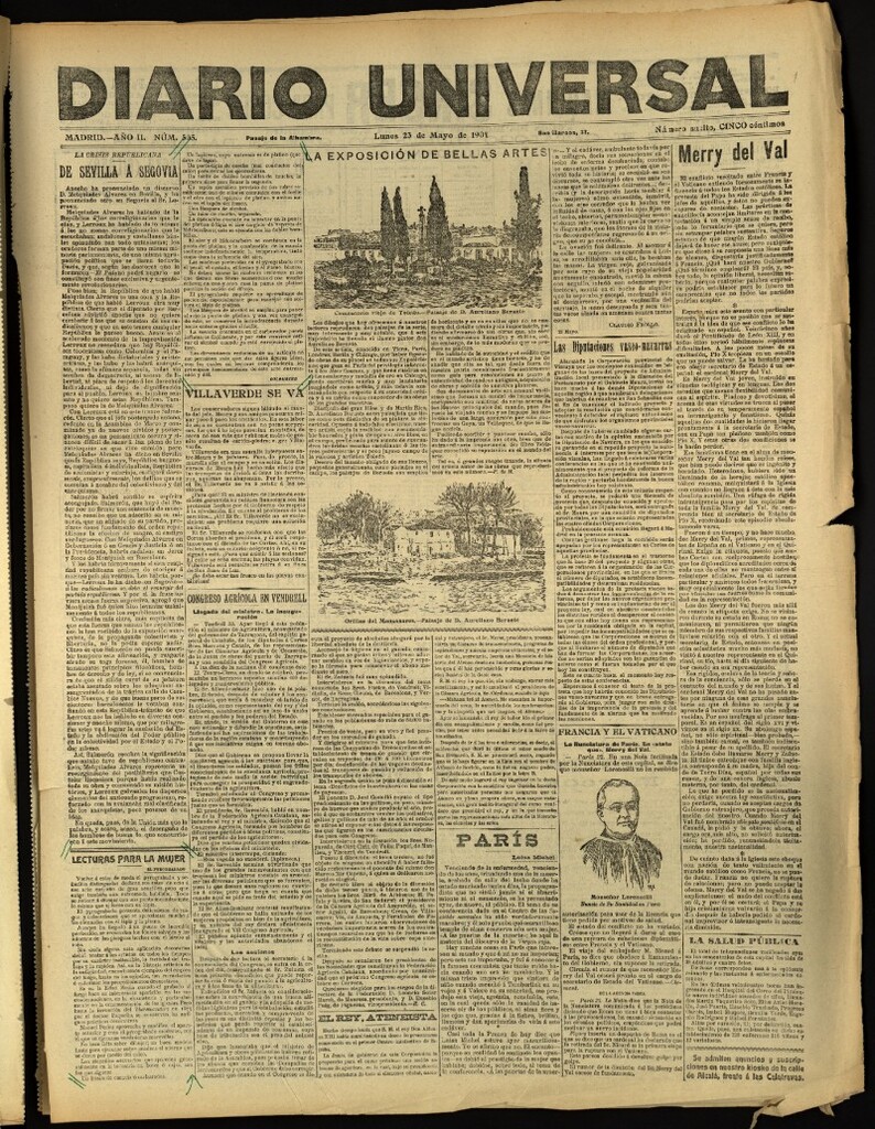 Miniatura de Diario Universal del 23 de mayo de 1904, edición de tarde